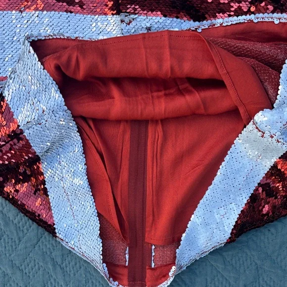 Maeve Brown and Blue Sequin Dress Anthropologie - Picture 4 of 8